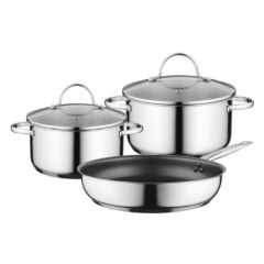 סט 2 סירים ומחבת לאינדוקציה מבית BOSCH בוש דגם HEZ9SE030 