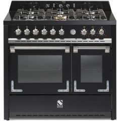 תנור אפיה משולב כיריים 100 ס"מ מבית STEEL סטיל דגם X10FF6 סדרת OXFORD