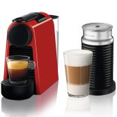 מכונת קפה ESSENZA MINI DUNBLE מבית NESPRESSO נספרסו דגם A3ND30 כולל מקציף חלב ארוצ`ינו