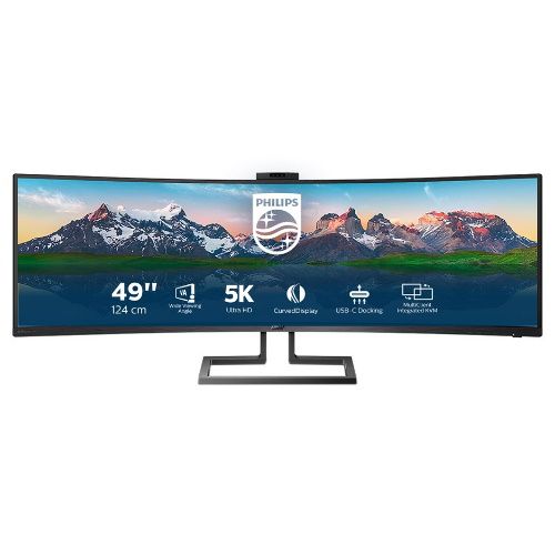 מסך מחשב קעור רחב "49 QHD מבית PHILIPS פיליפס דגם 499P9H/00