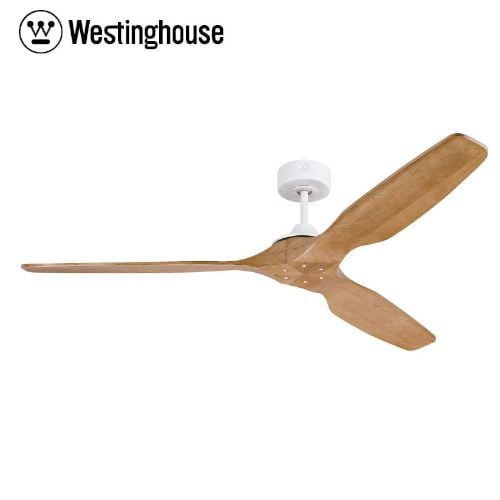 מאוורר תקרה לבן ועץ טבעי WESTINGHOUSE ווסטינגהאוס דגם 73151-2848