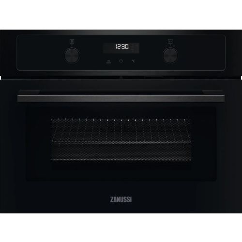 תנור בנוי משולב מיקרוגל גובה 45 ס"מ מבית ZANUSSI זנוסי דגם QUICKCOOK ZVENM7K1