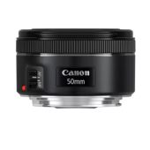 עדשה מקצועית למצלמה מבית CANON קנון דגם EF 50MM F/1.8 STM 0570C005AA