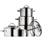 סט 5 סירים נירוסטה עם מכסה זכוכית מבית WMF דגם PROVENCE