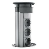 מתקן שקעים נשלף עגול מבית BARAZZA באראצה דגם 1TPE-USB