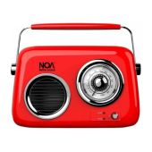 רדיו עם רמקול BLUETOOTH מבית NOA נועה דגם RETRO בעיצוב רטרו