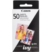 50 דפי הדפסה למצלמות דיגיטליות CANON קנון דגם ZOEMINI ZP-2030 3215C002AD