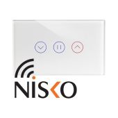 מתג טאץ` חכם לתריס חשמלי NISKO ניסקו 3 לחצנים WIFI דגם 37022483