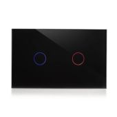 מתג טאץ` חכם לתאורה מבית NISKO ניסקו 2 לחצנים WIFI דגם 37042463
