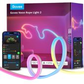 פס תאורת ניאון 5 מטר NEON ROPE LIGHTS 2 - 5 גובי דגם 450135H