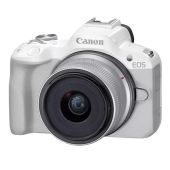 מצלמה ללא מראה מבית CANON קנון דגם R50 WH + RFS18-45 S SEE 5812C030AA