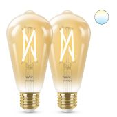 זוג נורות פחם מבית WIZ וויז דגם SMART BULB 7W E27 ST64 2PCS