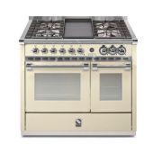 תנור אפיה משולב כיריים 100 ס"מ מבית STEEL סטיל דגם A10FF סדרת ASCOT-גימור קרם