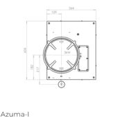 כיריים אינדוקציה מבער 1 PITT COOKING פיט קוקינג דגם AZUMA-INDUCTION