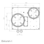 כיריים אינדוקציה 2 מבערים PITT COOKING פיט קוקינג דגם BALURAN-INDUCTION