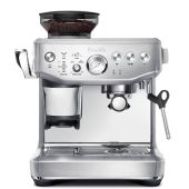 מכונת אספרסו ומטחנת פולי קפה מבית BREVILLE ברוויל דגם BES876BSS נירוסטה מתצוגה