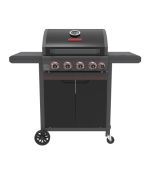 גריל גז 4 מבערים כולל כירת צד AMGAZIT אמגזית דגם BLUEFLAME 34068