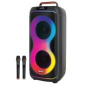 בידורית 2500W דאבל 8″ 2 מיקרופונים אלחוטיים DOME דום דגם BOOMIX 82