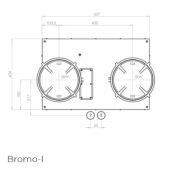 כיריים אינדוקציה 2 מבערים PITT COOKING פיט קוקינג דגם BROMO-INDUCTION
