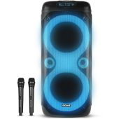 בידורית ניידת 1200W עם שני מיקרופונים מבית DOME דום דגם CLUB180