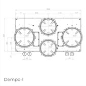 כיריים אינדוקציה 4 מבערים PITT COOKING פיט קוקינג דגם DEMPO-INDUCTION