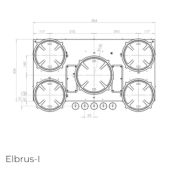 כיריים אינדוקציה 5 מבערים PITT COOKING פיט קוקינג דגם ELBRUS-INDUCTION