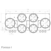 כיריים אינדוקציה 6 מבערים PITT COOKING פיט קוקינג דגם FOESSA-INDUCTION