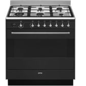 תנור משולב כיריים 90 "מ מבית SMEG סמאג דגם FS9608AS-1