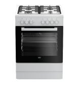תנור משולב כיריים 60 ס"מ BEKO בקו דגם FSE62120DWDSL