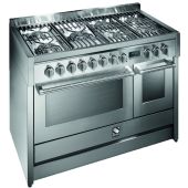 תנור אפיה משולב כיריים 120 ס"מ מבית STEEL דגם G12-FF-6M סדרת GENESI