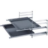 סט זוג מסילות טלסקופיות לתנורים בנויים SIEMENS / BOSCH דגם HEZ338250
