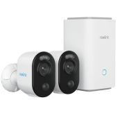 ערכת 2 מצלמות אבטחה ומערכת להקלטה מקומית REOLINK דגם HOME HUB WITH ARGUS 3E
