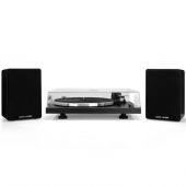 פטיפון מקצועי משולב רמקולים SAFA סאפה דגם HPH-100 BLACK 2722