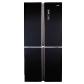 מקרר 4 דלתות 83 ס"מ HAIER האייר דגם HRF5500FBM זכוכית שחורה