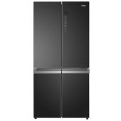 מקרר 4 דלתות 91 ס"מ HAIER האייר דגם HRF-7100FB זכוכית שחורה מהדרין