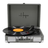 פטיפון בעיצוב מזוודה HARPER הרפר דגם HRT-10-GRAY