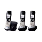 טלפון אלחוטי + 2 שלוחות נוספות מבית PANASONIC דגם KXTG6813