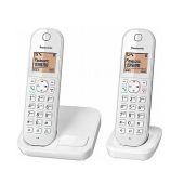 טלפון אלחוטי עם שלוחה PANASONIC פנסוניק דגם KXTGC412 B/W