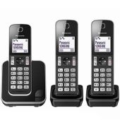טלפון אלחוטי + 2 שלוחות מבית PANASONIC פנסוניק דגם KXTGD313 