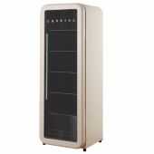 מקרר תצוגה בעיצוב רטרו 156 ליטר LANDERS לנדרס דגם LA156RBS