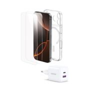 באנדל מטען קיר 30W + כיסוי MAGSAFE + זוג מגני מסך זכוכית UGREEN יו-גרין דגם LP794 25934
