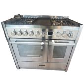 תנור משולב כיריים 100 ס"מ LANCELLOTTI לנצ`לוטי דגם M10SF 4T SS MAESTRO מתצוגה
