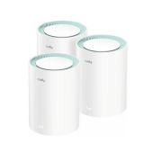 מערכת MESH אלחוטית 3 יחידות CUDY קודי דגם M1500 AX1500