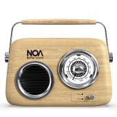 רדיו BLUETOOTH בעיצוב רטרו NOA נואה דגם NOA RETRO WOOD