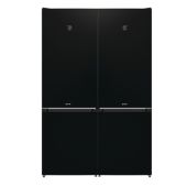מקרר 4 דלתות SBS רוחב 120 GORENJE גורנייה דגם NRK6192SYBK
