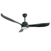 מאוורר תקרה CCT 56" ATLANTA עם תאורת לד ושלט NORTHER נורתר דגם NTP-ATLIP44-LED-BK