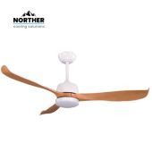 מאוורר תקרה CCT 56" ATLANTA עם תאורת לד ושלט NORTHER נורתר דגם NTP-ATLIP44-LED-WHWD
