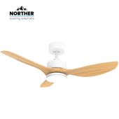 מאוורר תקרה 42" CLASSICO WIFI לפרגולה NORTHER נורתר דגם NTP-CLS42-WHBW-LED-WF