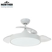 מאוורר תקרה "42 NORTHER IRIS נורתר דגם NTP-IR42-WH-LED