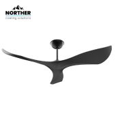 מאוורר תקרה 56" SPAZIO WIFI לפרגולה כולל שלט NORTHER נורתר דגם NTP-SPZ56-BK-WF